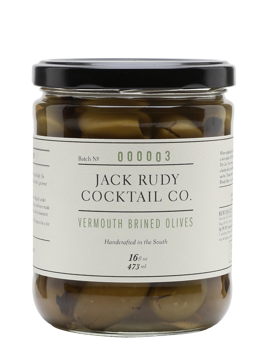 slide 1 of 1, Jack Rudy Cocktail Co. Vermouth Brined Olives, 16 oz
