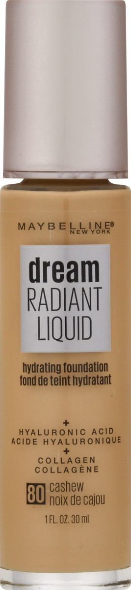 slide 1 of 11, Maybelline Dream Radiant Liquid Cashew 80 Hydrating Foundation 1 oz, 1 oz