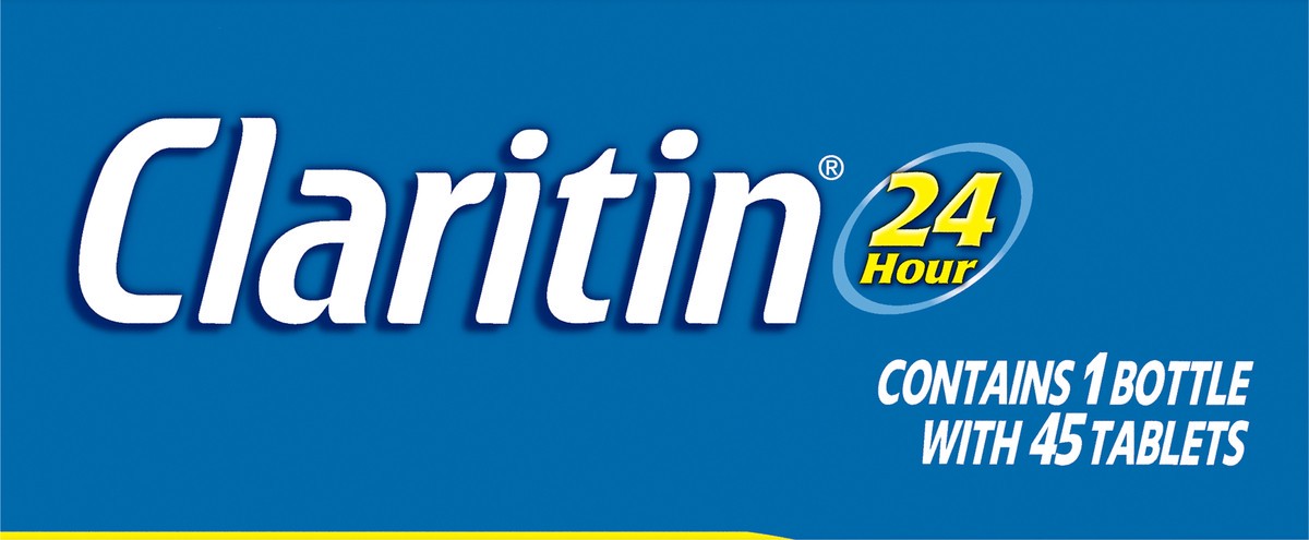 slide 3 of 9, Claritin Non-Drowsy Original Prescription Strength Indoor & Outdoor Tablets Allergies Relief 45 ea, 45 ct