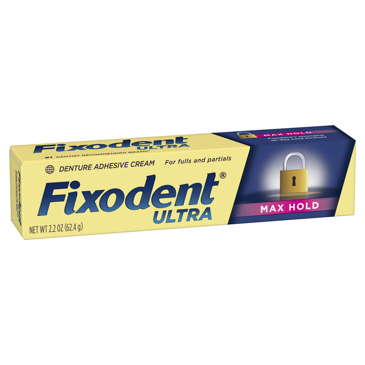 slide 2 of 5, Fixodent Ultra Denture Adhesive Cream, 2.2 oz