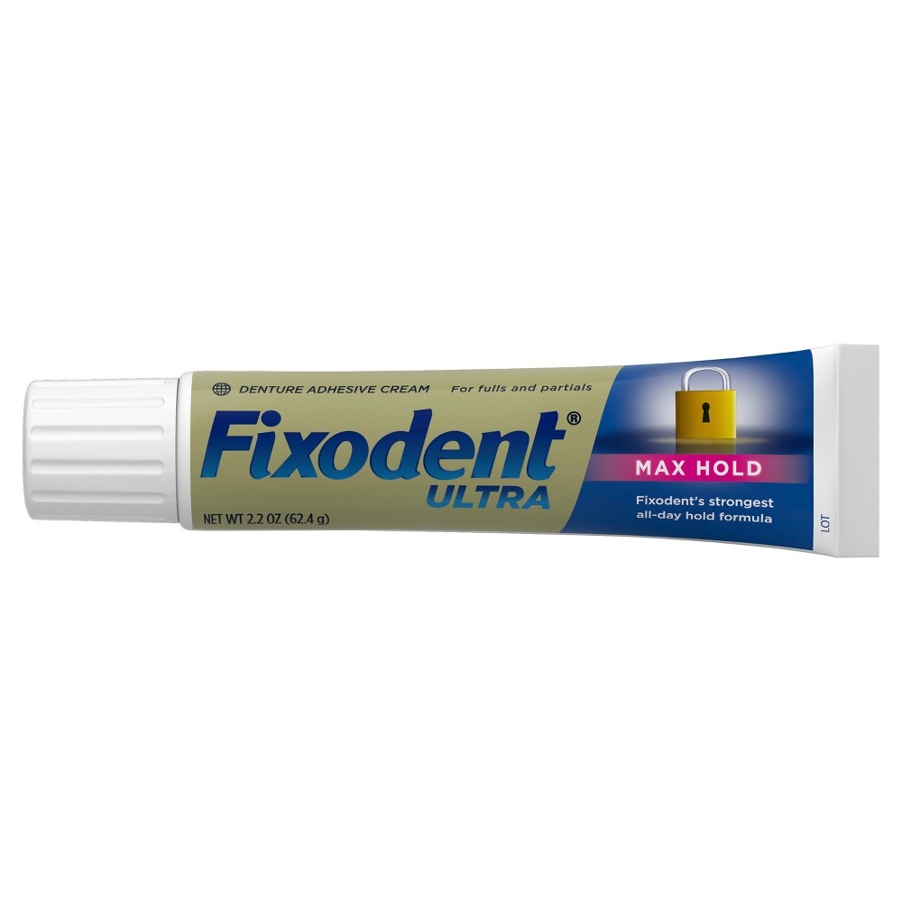 slide 4 of 5, Fixodent Ultra Denture Adhesive Cream, 2.2 oz