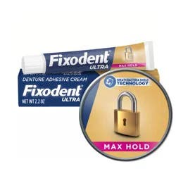 Fixodent Ultra Max Hold Secure Denture Adhesive 2.2oz
