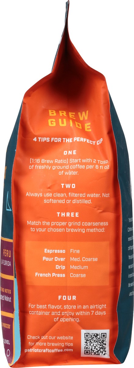 slide 7 of 9, Patriot Peru La Florida Whole Bean Coffee- 10 oz, 10 oz