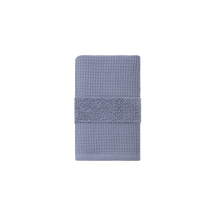 slide 1 of 1, Haven Organic Cotton Waffle & Terry Hand Towel - Folkstone Grey, 1 ct