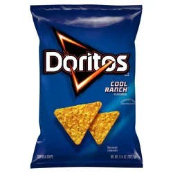Doritos Tortilla Chips Cool Ranch Flavored 9 1/4 Oz