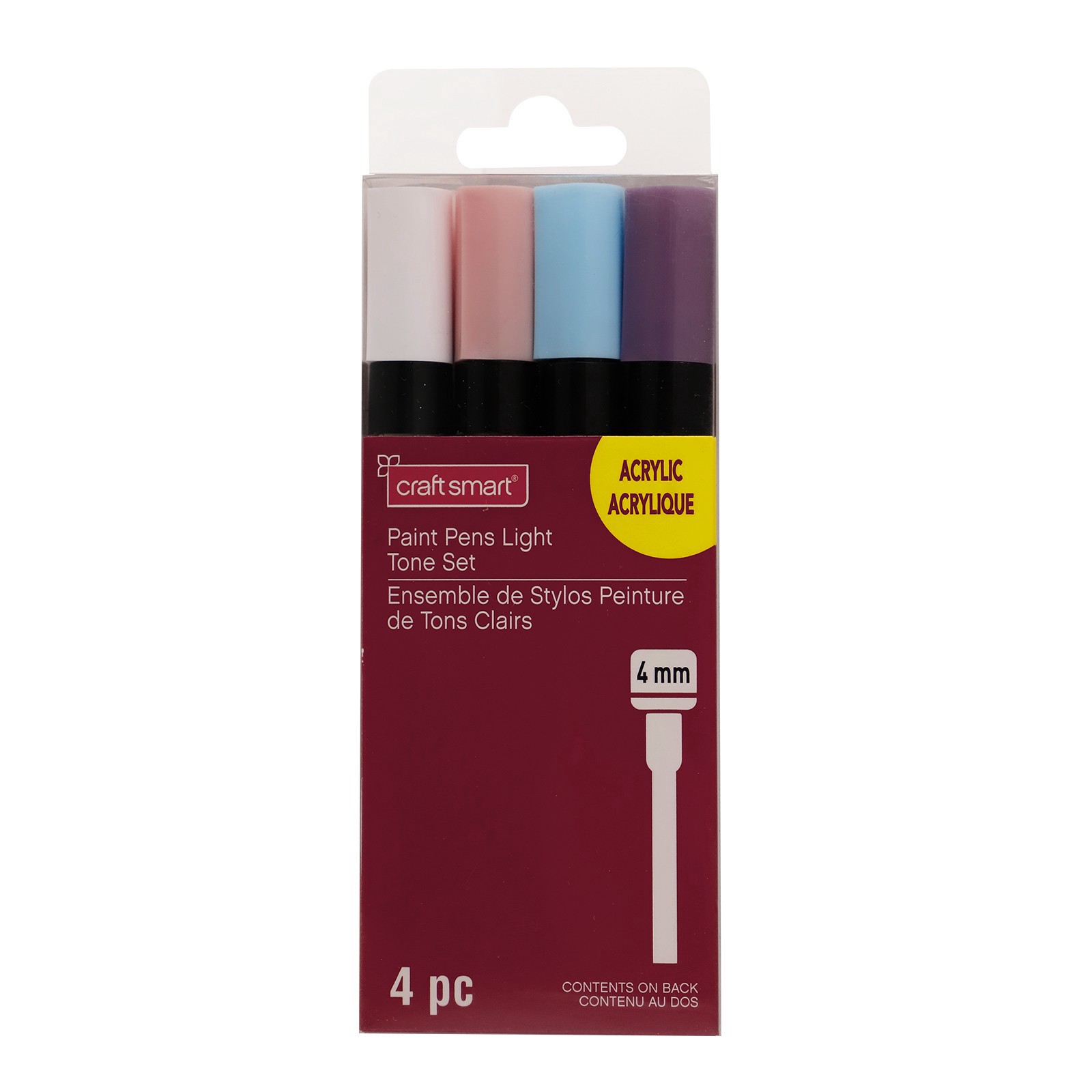 slide 6 of 7, 4mm Permanent Paint Pens Light Tone Set By Craft Smart, 4 mm