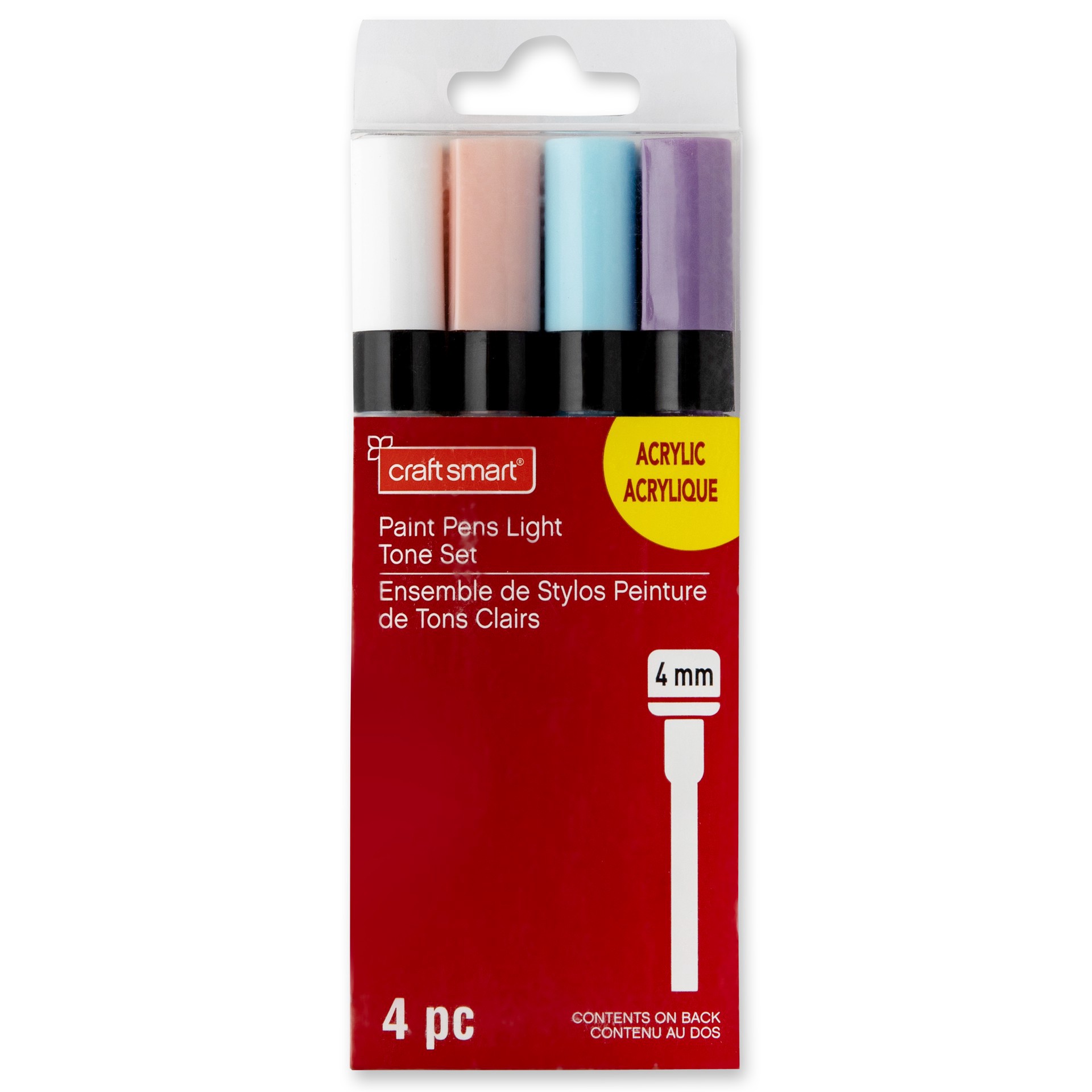 slide 2 of 7, 4mm Permanent Paint Pens Light Tone Set By Craft Smart, 4 mm