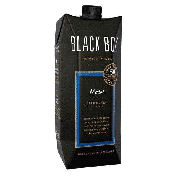 slide 3 of 13, Black Box Tetra Merlot, 500 ml