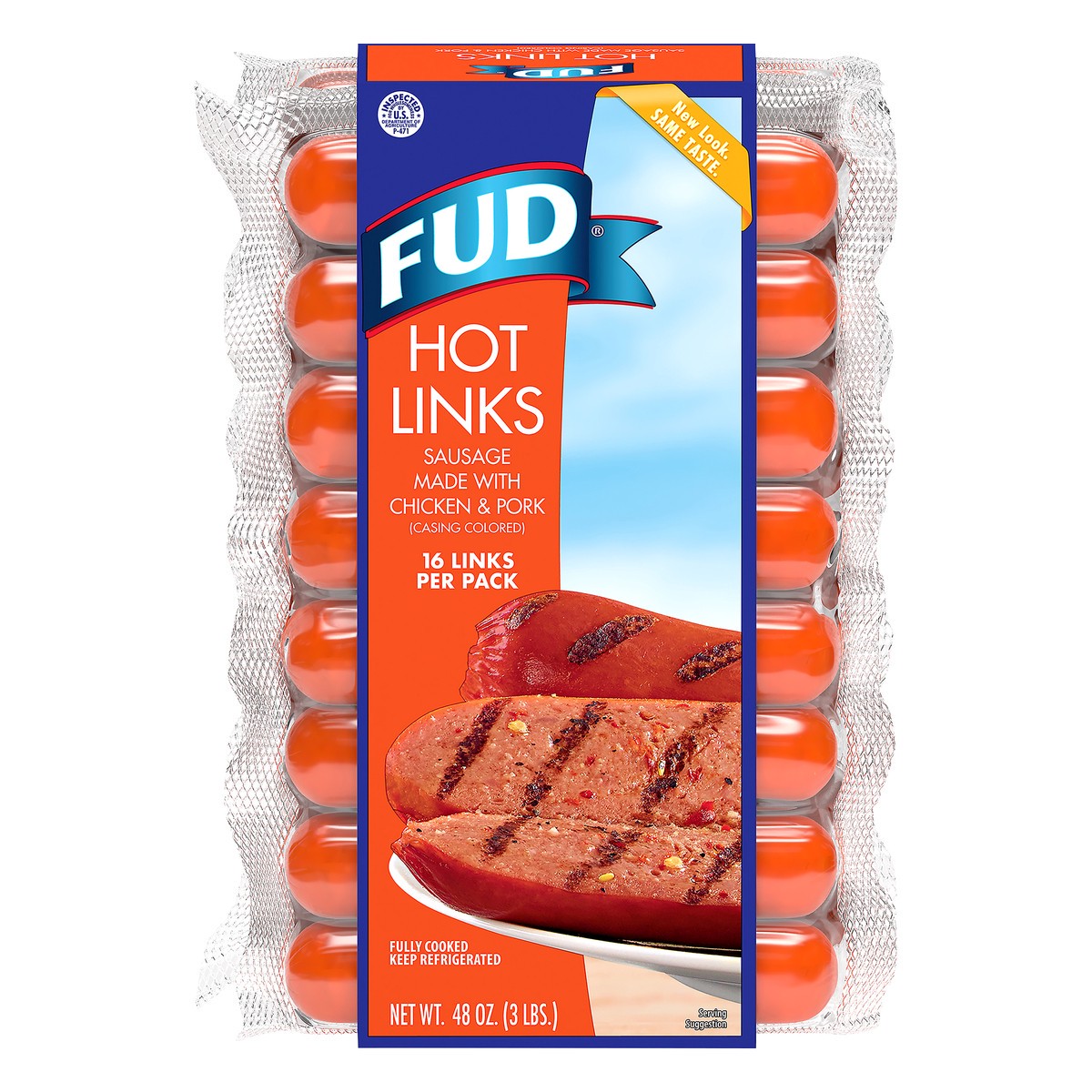 slide 12 of 12, FUD Hot Links 16 ea, 16 ct