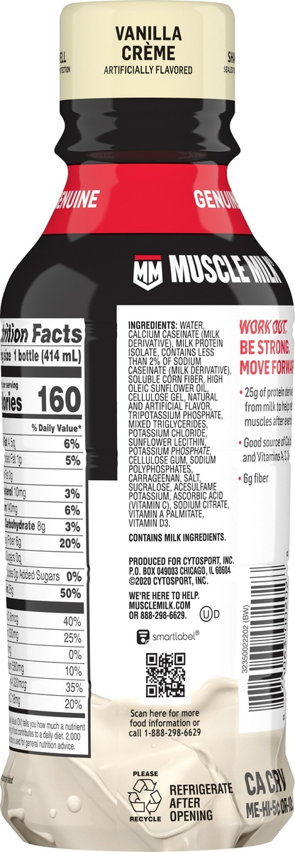 muscle milk advanced nutrition