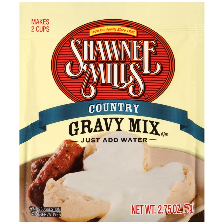slide 1 of 6, Shawnee Mills Country Gravy Mix, 2.75 oz