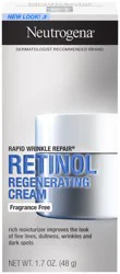 Neutrogena Rapid Wrinkle Repair Retinol Face Moisturizer, Fragrance Free, Daily Anti-Aging Face Cream with Retinol & Hyaluronic Acid to Fight Fine Lines, Wrinkles, & Dark Spots, 1.7 oz