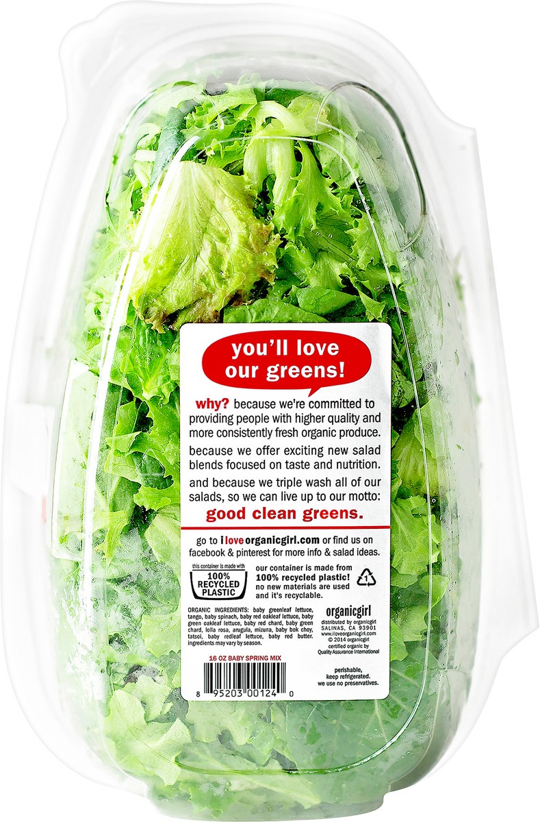 slide 3 of 3, Organic Girl Baby Spring Mix, 16 oz
