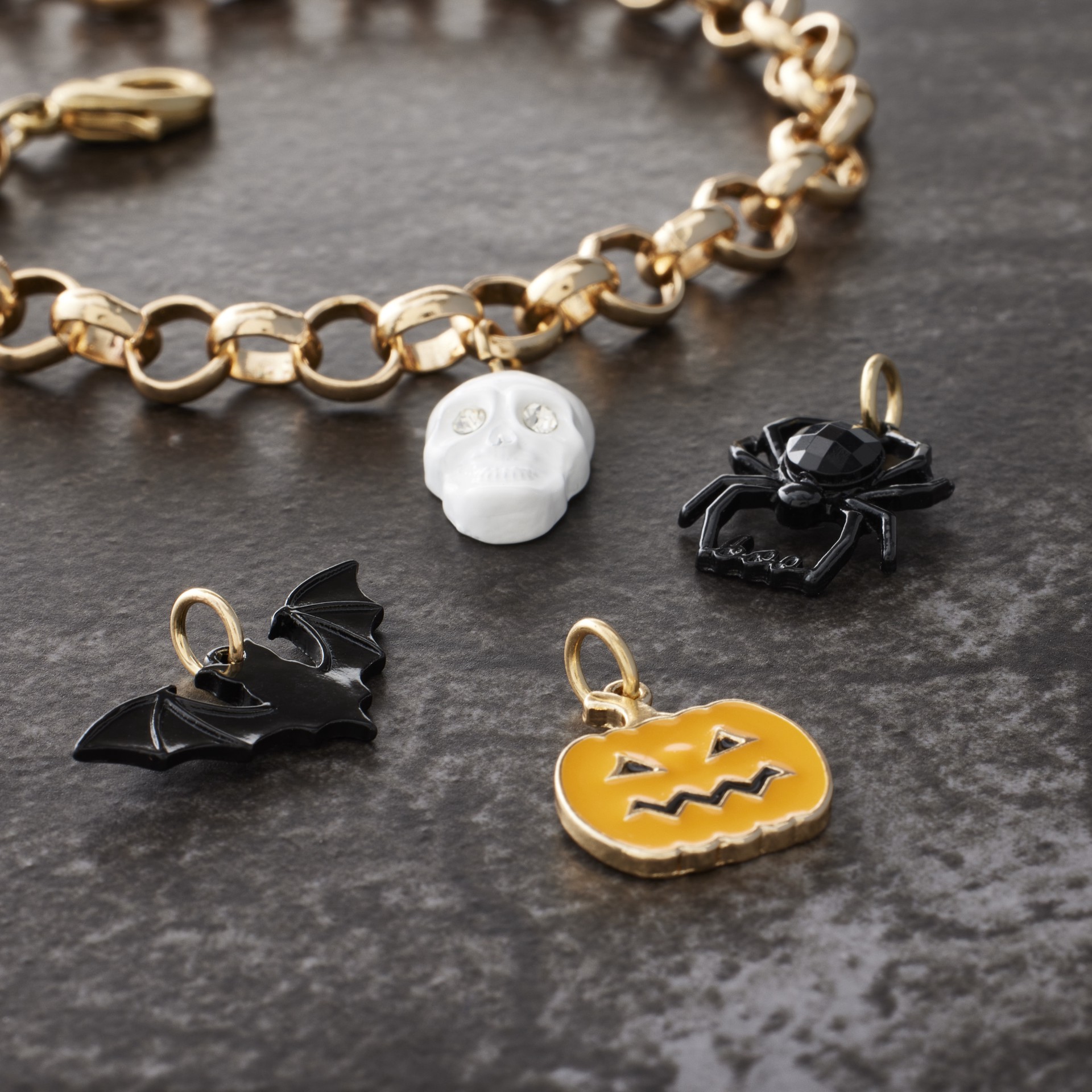slide 2 of 3, Enamel Halloween Charm Mix By Bead Landing, 10.34mm to 26.47mm charm size