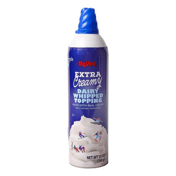 slide 1 of 1, Hy-vee Extra Creamy Whipped Topping, 13 oz