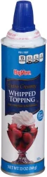 Hy-vee Extra Creamy Whipped Topping