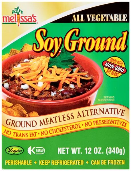 slide 1 of 1, Melissa's Soy Ground Meatless Alternative, 12 oz