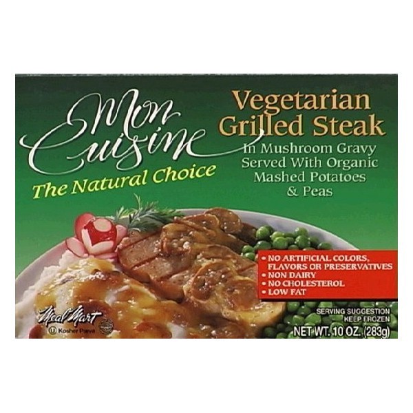 slide 1 of 1, Mon Cuisine Vegetarian Grilled Steak, 10 oz