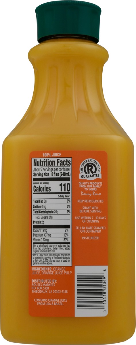 slide 6 of 9, Rouses Markets Premium Orange Juice - 52 fl oz, 52 fl oz