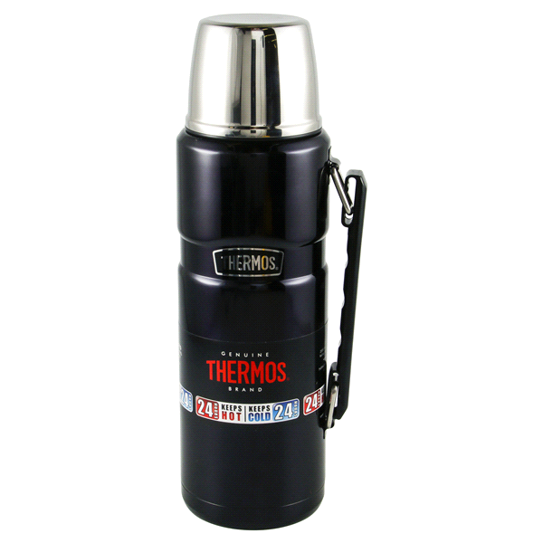 slide 1 of 4, Thermos King Stainless Steel - Midnight Blue, 40 oz