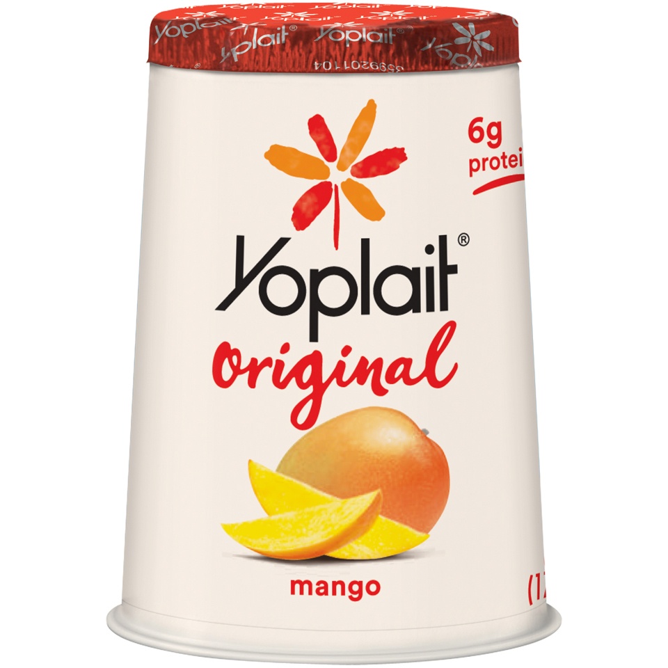 slide 1 of 1, Yoplait Original Mango Low Fat Yogurt, 6 oz