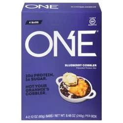 One Blueberry Cobbler Flavored Protein Bar 4 - 2.12 oz