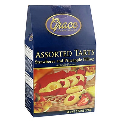 slide 1 of 1, Grace Assorted Tarts Strawberry & Pineapple Filling&nbsp;, 5.64 oz