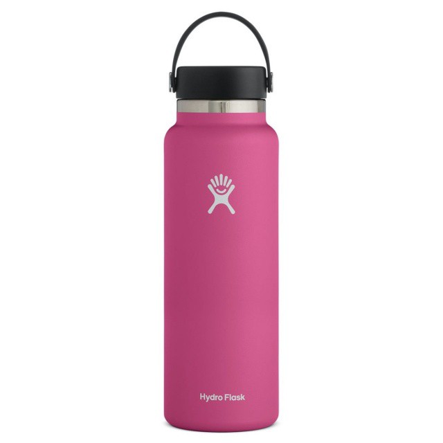 slide 1 of 1, Hydro Flask Wide Mouth Water Bottle with Flex Cap, Carnation, 40 oz