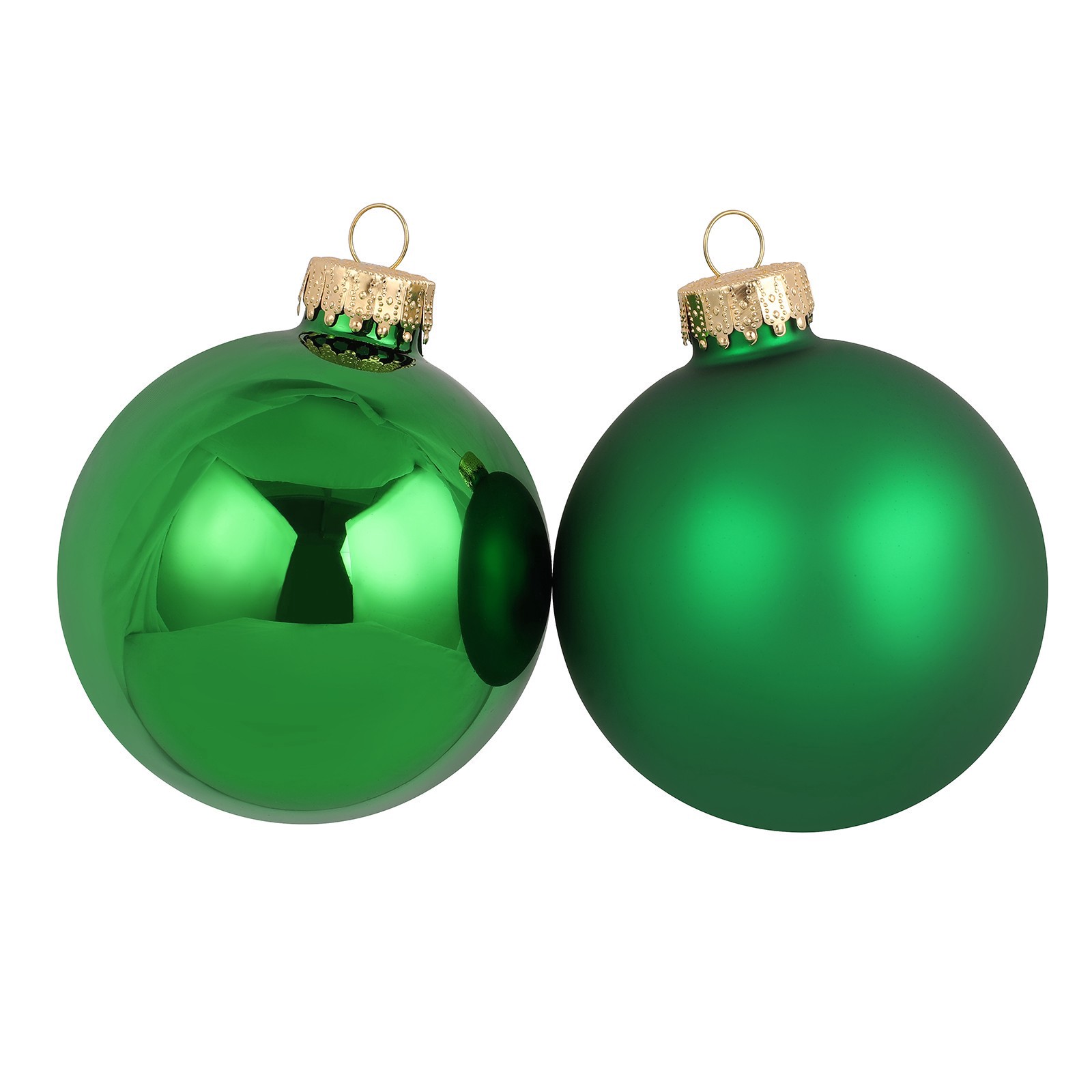 slide 3 of 3, 4 Pack 3" Matte & Shiny Glass Ball Ornaments By Ashland, 4 ct