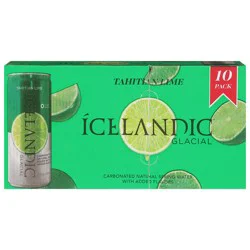 Icelandic Glacial Carbonated Natural Tahitian Lime Spring Water - 111 oz