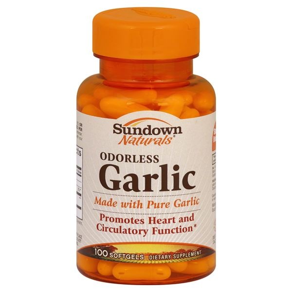 slide 1 of 1, Sundown Naturals Odorless Garlic Supplement, 100 ct