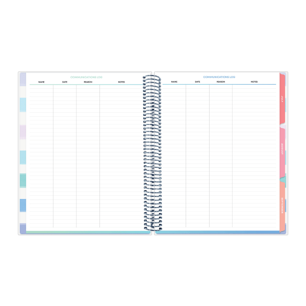 slide 2 of 6, Blue Sky 2025-2026 Blue Sky Weekly/Monthly Academic Planner, 8-1/2"" x 11"", Caspian, July 2025 To June 2026, 153592, 1 ct