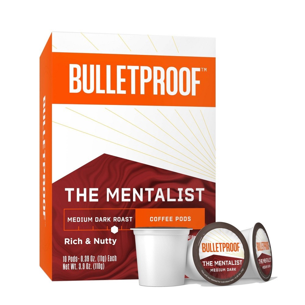 slide 2 of 5, Bulletproof The Mentalist Medium Dark Roast Coffee Pods, 1 ct