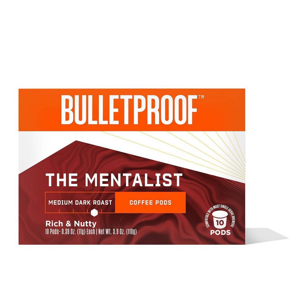 slide 3 of 5, Bulletproof The Mentalist Medium Dark Roast Coffee Pods, 1 ct