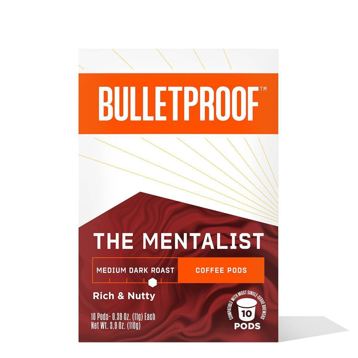 slide 1 of 5, Bulletproof The Mentalist Medium Dark Roast Coffee Pods, 1 ct