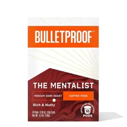 Bulletproof Medium-Dark Roast The Mentalist Coffee 10 - 0.39 oz Pods