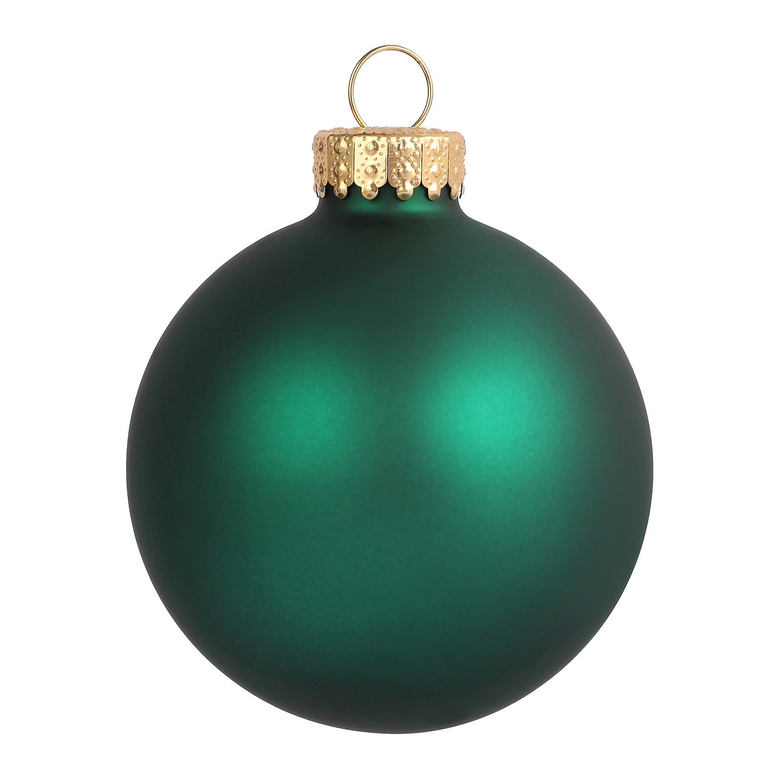 slide 2 of 3, 6 Pack 2.5" Emerald Glass Ball Ornaments By Ashland, 6 ct