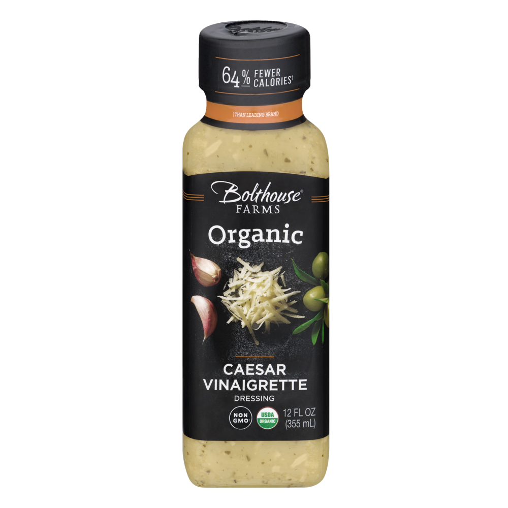 slide 1 of 1, Bolthouse Farms Bolthouse Organic Caesar Vinaigrette Dressing, 12 oz