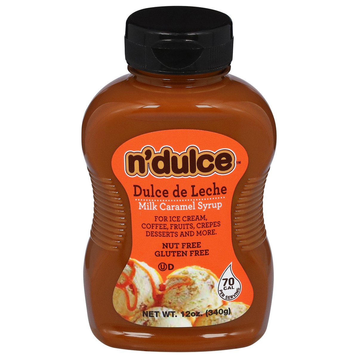 slide 1 of 9, N'Dulce Dulce de Leche Milk Caramel Syrup 12 oz, 12 oz