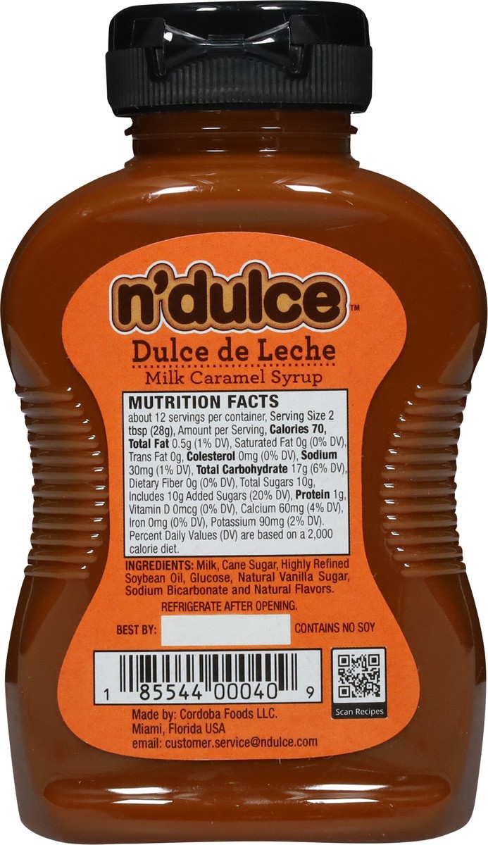 slide 9 of 9, N'Dulce Dulce de Leche Milk Caramel Syrup 12 oz, 12 oz