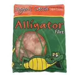 Frozen Raw Bayous Catch Alligator Fillet - 16 Oz.
