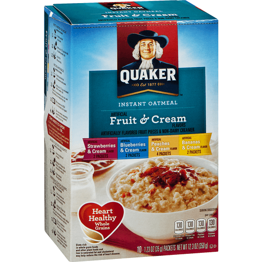 slide 2 of 9, Quaker Fruit & Cream Instant Oatmeal Variety, 8 ct