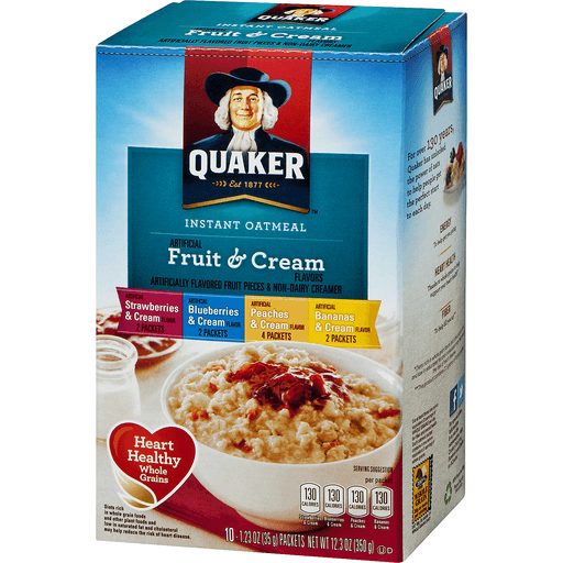 slide 3 of 9, Quaker Fruit & Cream Instant Oatmeal Variety, 8 ct