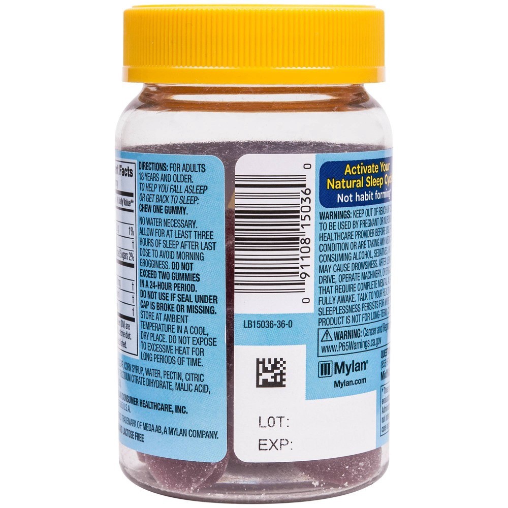 slide 2 of 4, MidNite Sleep Health Mylan Cherry Flavor Melatonin + Herbs 36 ea, 36 ct