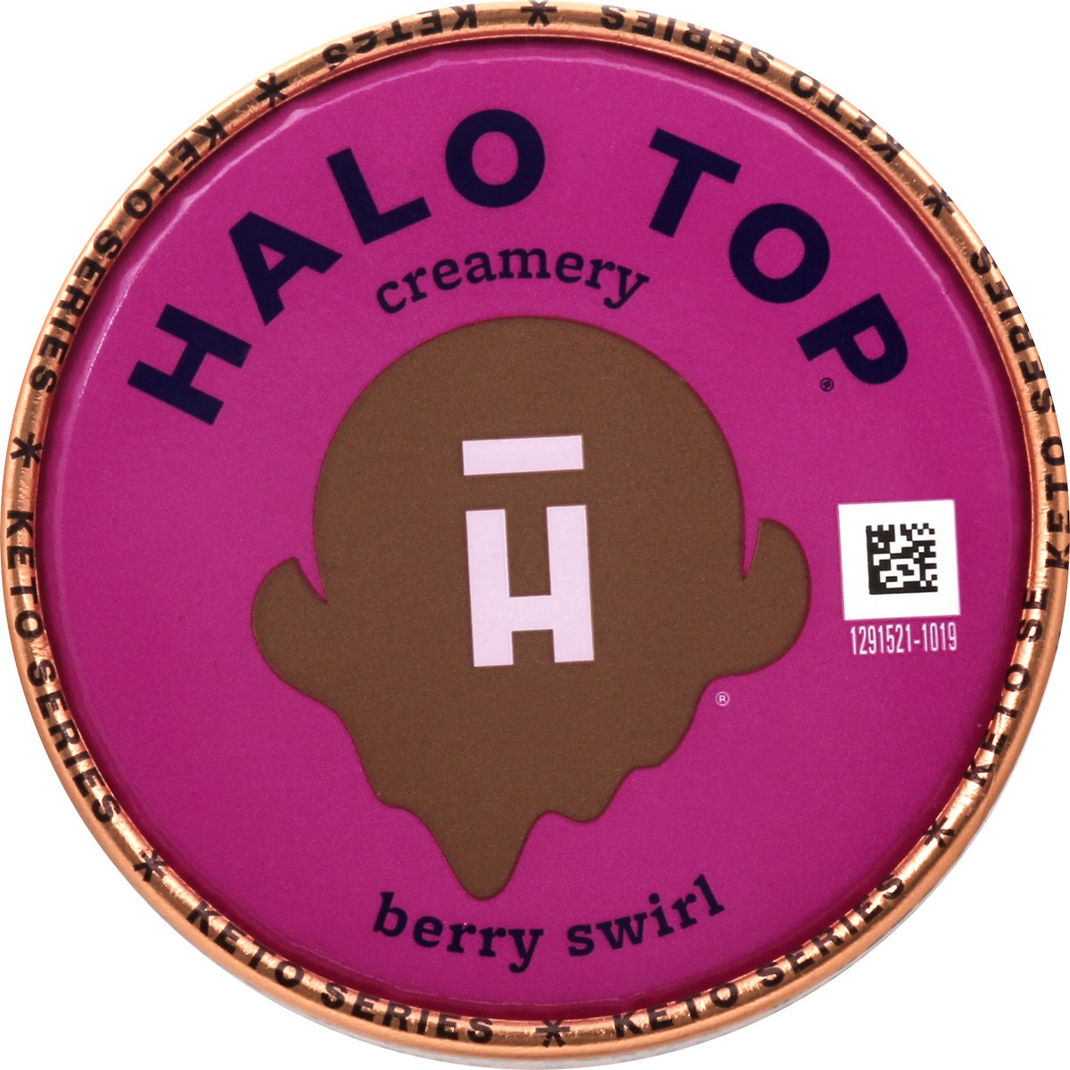 slide 8 of 13, Halo Top Creamery Halo Top Keto Series Berry Swirl Frozen Dessert 1 pt, 1 pint