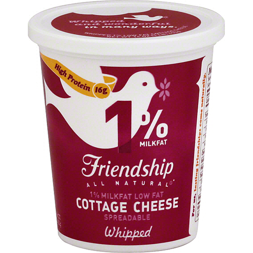 slide 2 of 2, Friendship Dairies 1% Whipped Cottage Cheese, 16 oz