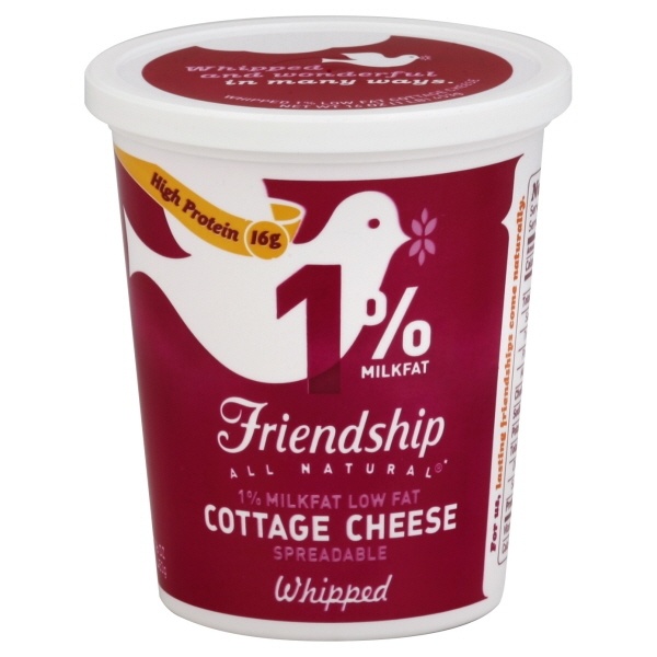 slide 1 of 2, Friendship Dairies 1% Whipped Cottage Cheese, 16 oz