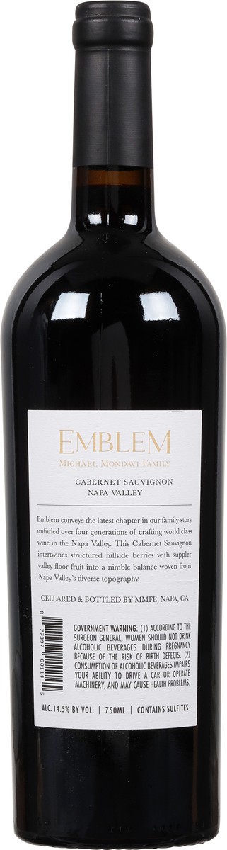 slide 4 of 9, Emblem Napa Valley Cabernet Sauvignon 750 ml, 750 ml