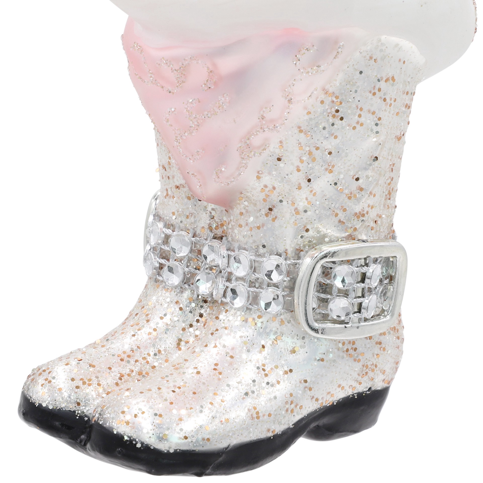slide 2 of 3, 4.5" Cowboy Boot & Hat Glass Ornament By Ashland, 2.5 in x 2.25 in x 4.5 in