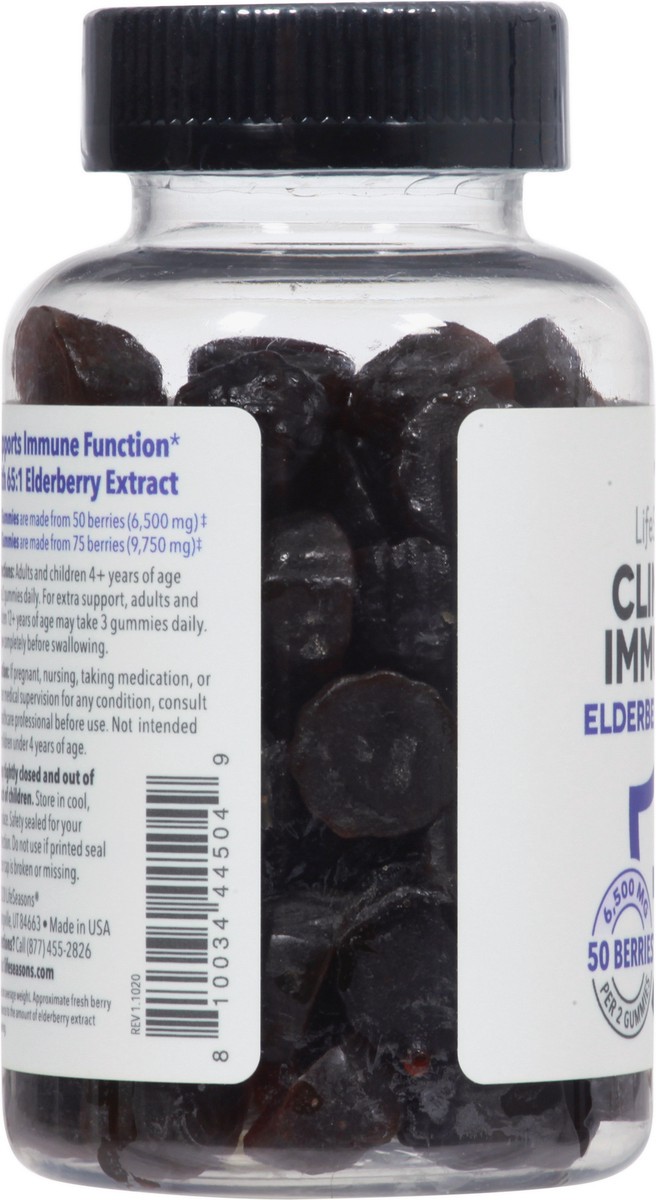 slide 8 of 9, LifeSeasons Clinical Immunity Elderberry Elderberry 75 ea, 75 ct